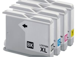 Brother Huismerk LC-970 XL Cartridges – Zwart + Alle Kleuren Set - Inktkeuze