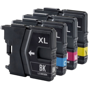 Brother Huismerk LC-985 XL Cartridges – Zwart + Alle Kleuren Set - Inktkeuze