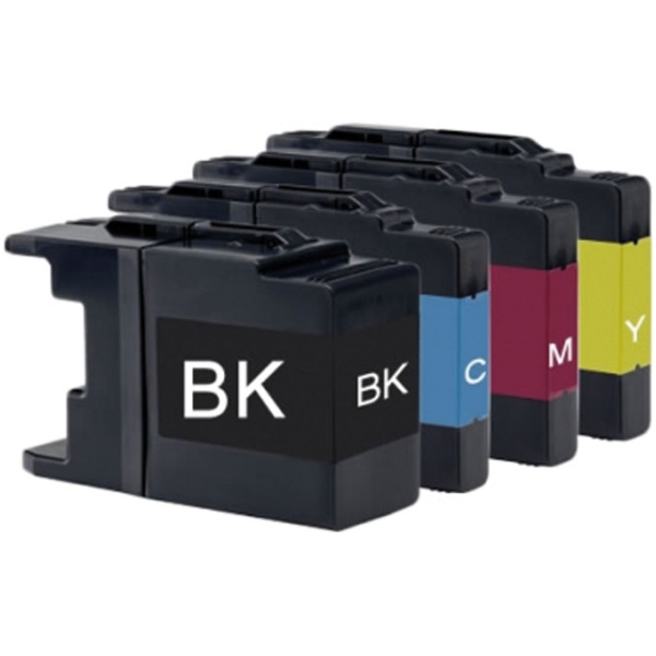 Brother Huismerk LC-1240 XL Cartridges - Zwart + Alle Kleuren Set - Inktkeuze