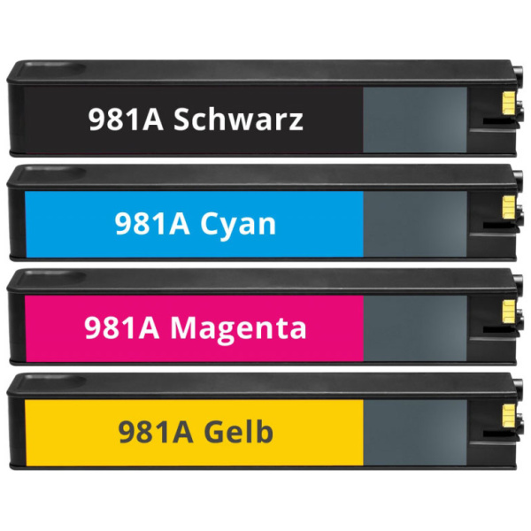 Huismerk HP 981A - Zwart + Alle Kleuren Set - Inktkeuze