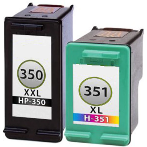 Huismerk HP 350 - 351 - Zwart + Kleur