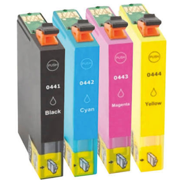 Epson Huismerk T044 Cartridges - Zwart + Alle Kleuren Set - Inktkeuze