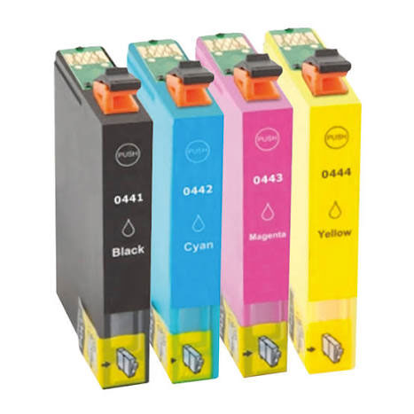 Epson Huismerk T044 Cartridges - Zwart + Alle Kleuren Set - Inktkeuze